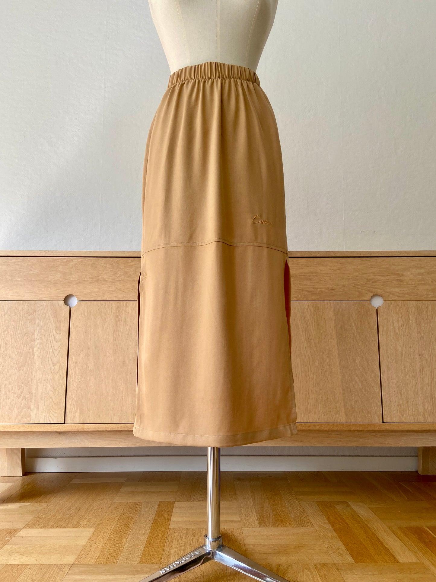 REMAKE SKIRT ALEX TENCEL™ LYOCELL SAND