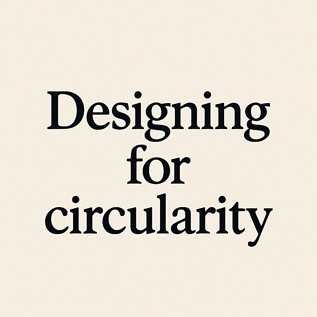Designing for circularity: our approach to sustainable fashion